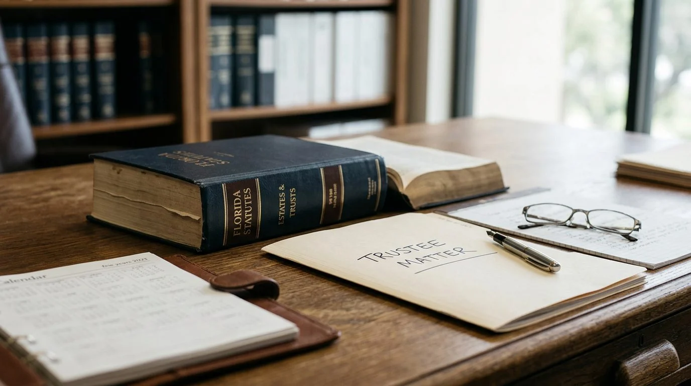 Close-up of a legal document with a gavel and wooden desk, suggesting a courthouse or law office setting.