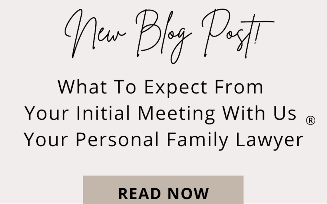What To Expect From Your Initial Meeting With Us Your Personal Family Lawyer®