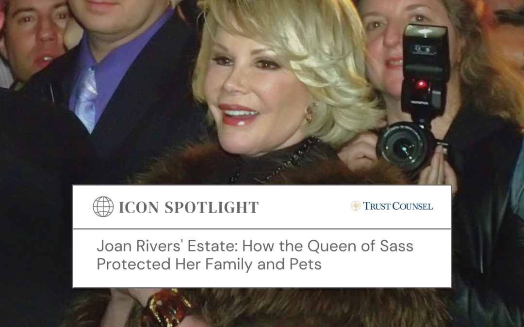 Joan Rivers’ Estate: How the Queen of Sass Protected Her Family and Pets