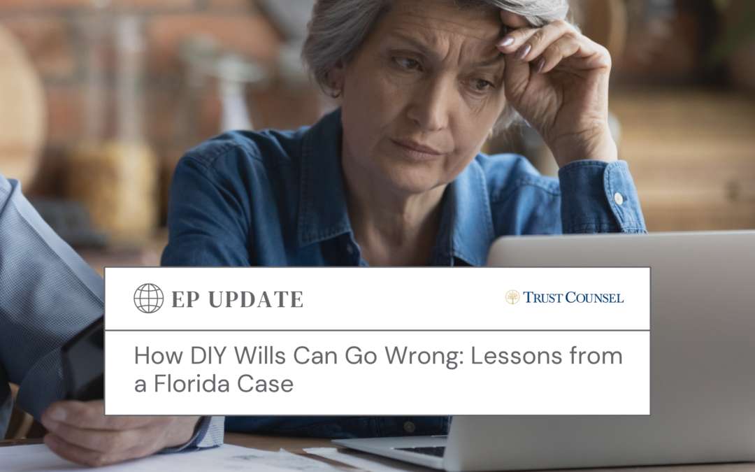 How DIY Wills Can Go Wrong: Lessons from a Florida Case